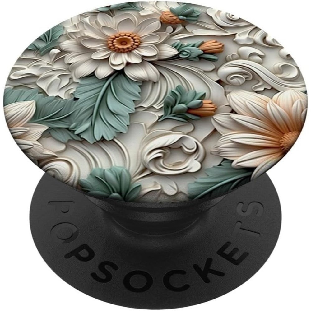 Rose Flowers Watercolor Flowers Design Floral Garden Women Swappable PopSockets